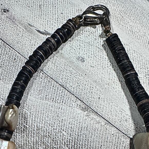 Abalone Mother of Pearl Heishi Necklace – Southwestern Boho Navajo Style - Picture 11 of 12